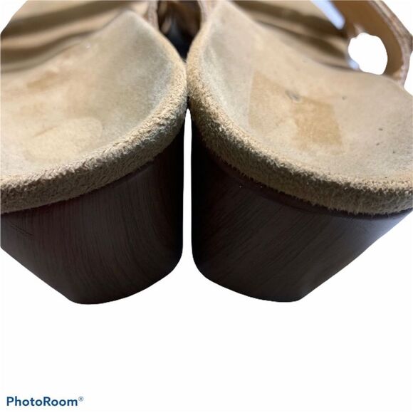 Vionic Radia Gold Cork Wedge Comfort Sandals Women's Size 7 - Picture 10 of 12